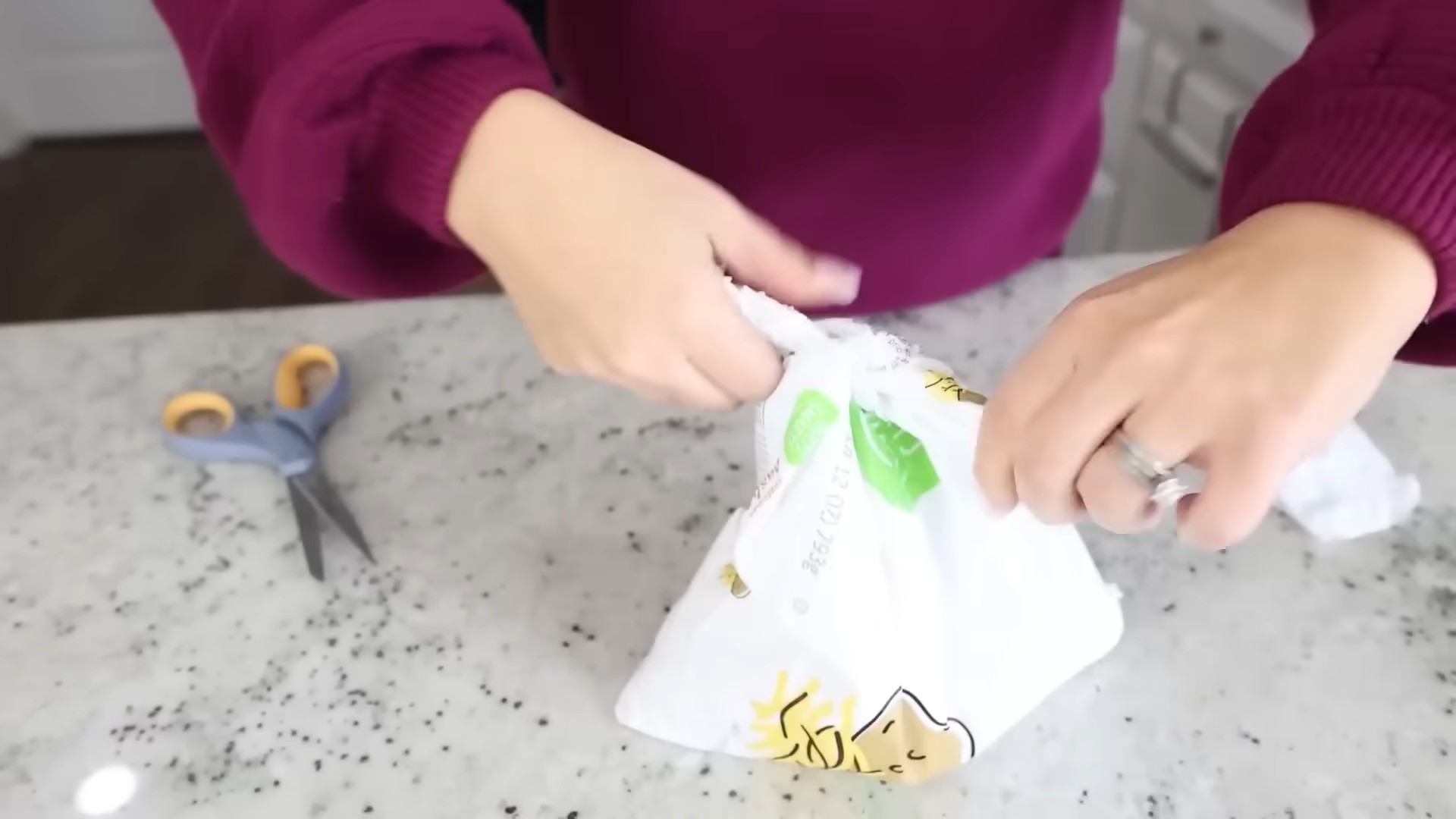 Bag tying shortcut