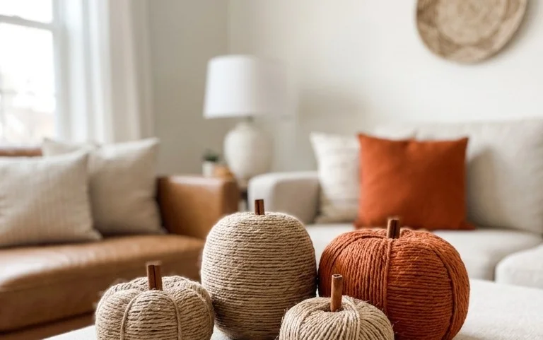 DIY Twine Pumpkins Make Simple And Beautiful Fall Decor