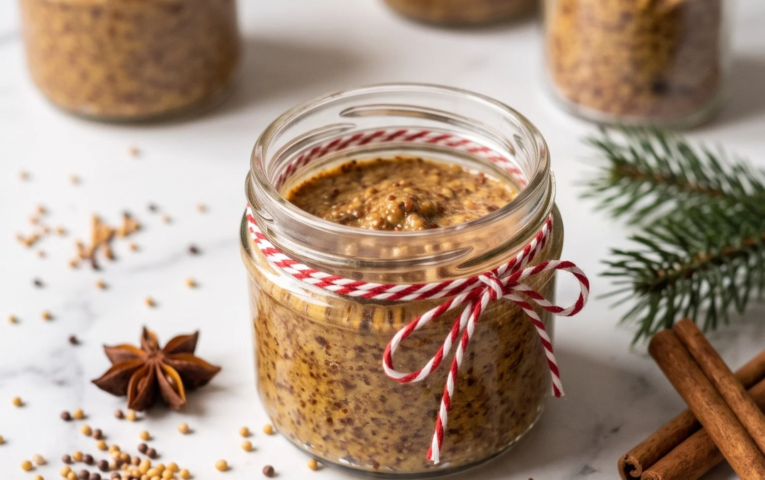 Weihnachtssenf : Moutarde épicée maison