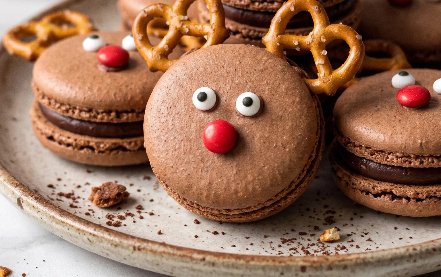 Reindeer Macarons