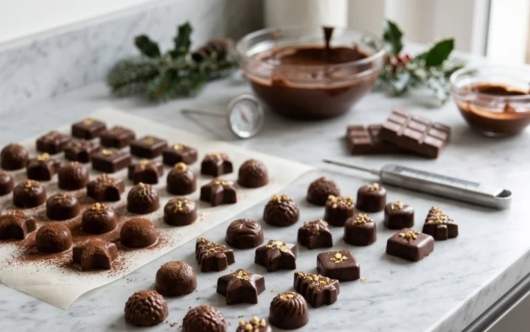 Petits chocolats de Noël : réussir le tempérage maison